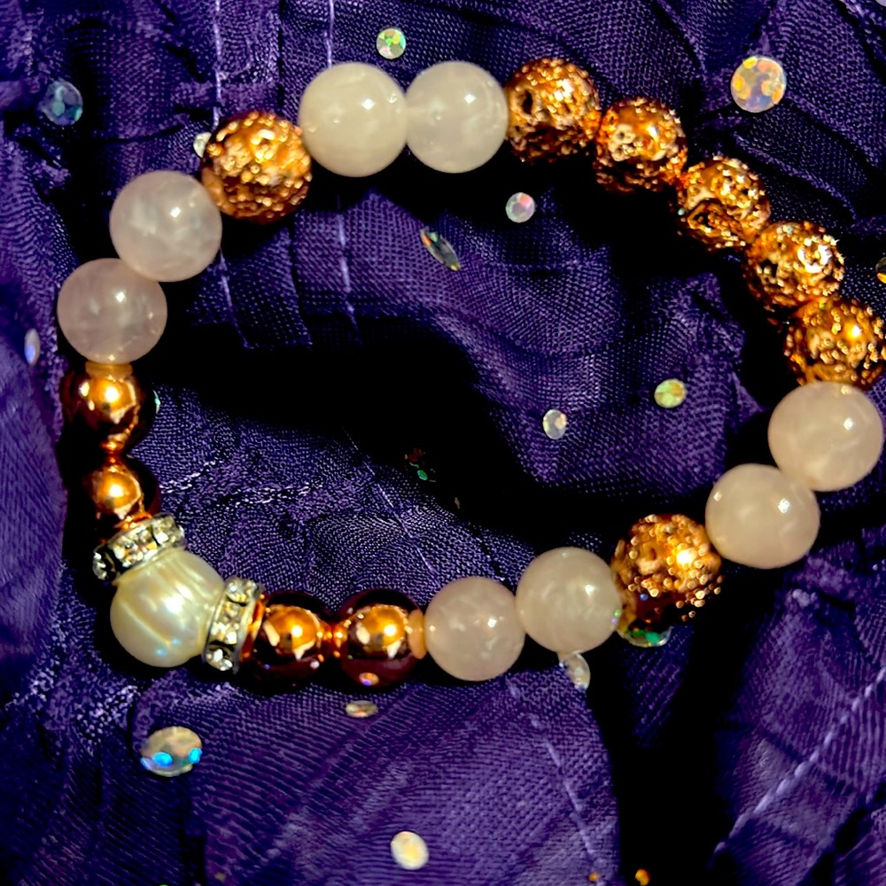 🎅 Gemstone Bracelet size small - 6- gorgeous shine 🎁💕🔥